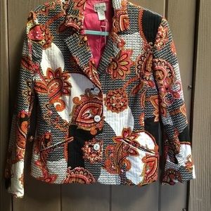 Chico’s quilted multicolored jacket. Chico’s 1